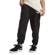 Puma Essentials Mid 90S Drawstring Sweatpants Youth Boys Black Casual Athletic B