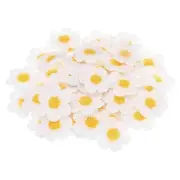 Sew on Patches for Clothes, 64 Pack Flower Patch Embroidered Appliques, White