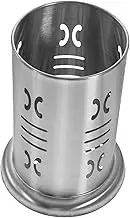 ULTECHNOVO Stainless Steel Utensil Holder with Drain Holes Chopsticks Organizer Cutlery Storage Cylinder for Kitchen Practical Utensil Drying Rack Kitchen Countertop Organizer