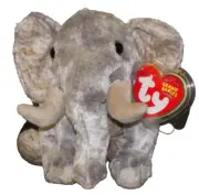 Ty Beanie Baby BAHATI WWF Grey African Elephant 7" MWMT Plush Stuffed Animal Toy