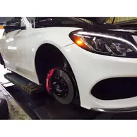 在飛比找蝦皮購物優惠-Benz w205 前輪brembo 18z 後輪加大碟盤