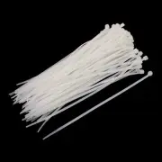 3mm x 150mm Nylon Self Locking Cable Zip Ties Fastener Beige 100pcs