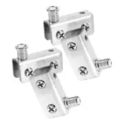 4 Pcs Glass Door Hinge Cabinet over The Hooks Shower Kitchen Hinges for Doors