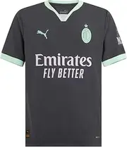 [AC Milan] Football Away Race Shirt, Season 2024/25, DryCell Technology, Regular Fit, Third, S