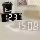 Luminous Mirror Clock Dormitory Desktop LED Clock Digital Electronic Alarm Clock