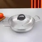 Ramen Pot Stockpot Double Handles Seafood Pot Instant Noodle Pot for Pasta
