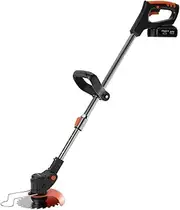Cordless Trimmer, 21V Electric Lawn Mower Length Adujstable Small Rechargeable Lithium Battery Garden Lawn Mower Lightweight Household Tool