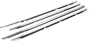 GZYF Auto Window Seal Weatherstrip, 4PCS Window Moulding Trim Seal Belt Weather Strip for Honda Accord 2008 2009 2010 2011 2012, Replaces#72410-TA0-A01 72450-TA0-A01 72910-TA0-A01 72950-TA0-A01,Chrome