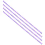 6mm x250mm Straight Light Purple Line Solid Acrylic Round Rod PMMA Bar 4X