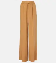 [Max Mara] Max Mara Grana silk wide-leg pants UK 12 yellow