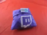 Twitch Pop Pack Promotional Purple Reusable Foldaway Bag