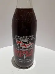 1987 America's Cup Limited Edition Coke Glass Bottle. Coca Cola