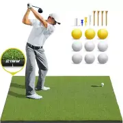 Golf Mat, Golf Hitting Mats Practice Outdoor Indoor, 5x3ft Golf Artificial Tu...