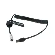 BMPCC 4K 6K Trigger Power Cable USB C Type-C PD to Weipu 2 Pin Coiled Cable