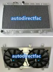 Alloy Radiator + Shroud + Fans for Subaru WRX STI GD GDA GDB 2002-2007 Manual