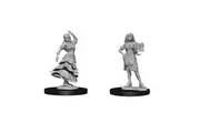 Pathfinder Battles Unpainted Deep Cuts Miniatures Bartender/Dancing Girl