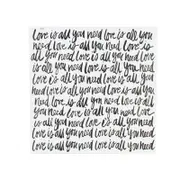 Maine & Crawford Minx 80x80cm Love Script Hand Painted Wall Art