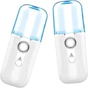 Beatifufu Mini Handheld Beauty Instrument Face Humidifier Water Replenishment for Lady Portable Charged Random Style