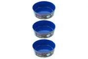 3x Paws & Claws Tuff Stuff Pet Dog Bowl 1.5L 20.5cm Food Water Feeder Blue Large