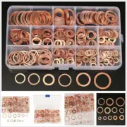 280x 12 Size New Assorted Solid Copper Crush Washers Seal Engine Seal Washer Set (for: Volvo)