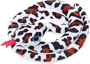 Happyyami Catnip Snake Toy Interactive Kitten Chewing Toy for Indoor Cats Plush Simulation Snake Cat