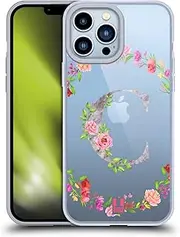 Head Case Designs Letter C Decorative Initials Gel Case [Military Grade Protection] Compatible with Apple iPhone 13 Pro Max