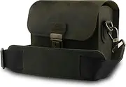 MegaGear Mirrorless, Instant and SLR Cameras MegaGear MG1723 Pebble Genuine Leather Camera Messenger Bag for Mirrorless, Instant and SLR Cameras - Khaki Green Camera Messenger Bag, Olive (MG1723)