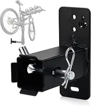 2 Inch Hitch Wall Mount Bike Rack Garage Bike Storage, Cargo Carrier Hanging Garage Organizer, Easy to Load Secure & Sturdy Wall Mount Hitch Receiver Black