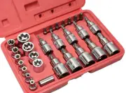 30pcs 1/4" 3/8" 1/2" Dr. Security Star Torx Sockets Tamper Proof Bits Set Bit