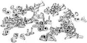 [COHEALI] 100 Pcs DIY Pearl Rivets for Leather Crafts Decorative Studs for Bags Shoes Accessories Elegant Unisex Design for Custom Jewelry Making