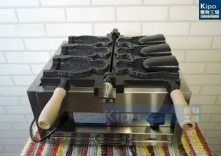 KIPO-大開口冰淇淋鯛魚燒機 3孔鯛魚燒冰淇淋機 熱銷商用電熱小吃 雕魚燒模具-MRC002184A