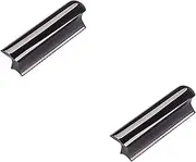 ibasenice 2pcs Stainless Steel Hawaii Guitar Slide Bar Stick Ergonomic Design for Enhanced Sustain Black Finish for Lap Steel Guitar Players Unique Ends for Improved Control