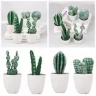 Plant Potted Floral Decor Artificial Cactus Bonsai Simulation Succulents