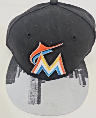 Miami Marlins MLB New Era 59fifty Baseball Hat 7 3/4 New
