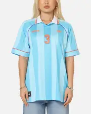 [ADIDAS] Adidas Jacquard Jersey Cyan - Size L L Cyan