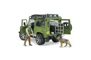 Bruder Licensed 1:16 Scale Land Rover Defender Station Wagon With Forester + Dog