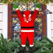 42" Outdoor Hanging Climbing Santa Claus Xmas Props Christmas Window Decoration