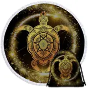 Golden Turtle Beach Towel