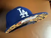 Los Angeles Dodgers Atmos Leopard Cheetah New Era 59FIFTY 5950 Fitted Cap sz 8