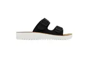 Womens Bellissimo Meg Black/White Slide Sandals
