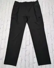Eddie Bauer WR Stratify Slightly Curvy Slim Cargo Stretch Black Pants WOMENS 16