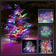 Holiday Party Birthday Celebration Gathering Solar String Light Multi Color LEDs