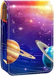 Lipstick Case,Portable Makeup Bag Cosmetic Pouch,Lipstick Holder Makeup Organizer,Bright Planets of Solar System