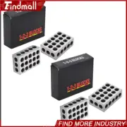 2 Matched Pair Ultra Precision 1-2-3 Blocks 23 Holes .0001" Machinist 123 Jig