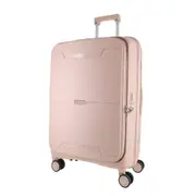 Pierre Cardin 69cm MEDIUM Front Opening Hard Shell Suitcase - Blush