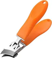 Curved Finger Nail Clippers - Anti Splash Fingernail Cutter - Slant Curved Nail Clippers for Thick Toenails And Ingrown Nails, Podiatrist Toenail Clippers for Seniors And Men