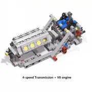 Technic Parts MOC Car Speed Gearbox Kit for Legoes Gear Axles Pins Brick Bag