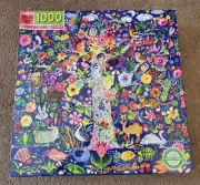 EeBoo Puzzle Tree Of Life 1000 pc Colorful Animals Flowers Bird Insects NEW
