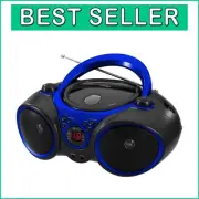 Portable Sport Stereo CD Player with Aux & Headphone Jack - Blue Limited Edition