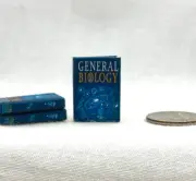 GENERAL BIOLOGY 1:12 Scale Miniature Readable Illustrated Book Science